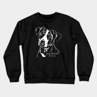 Funny Jack Russell Terrier dog portrait gift Crewneck Sweatshirt